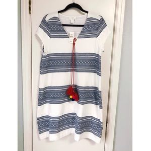 LOFT - Terry dress w tassels - NWT.